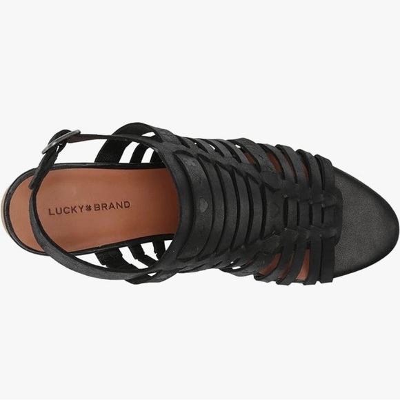 Lucky Brand Natissah Womens Leather Open Toe Huarache Sandals Size 9M - Picture 6 of 15